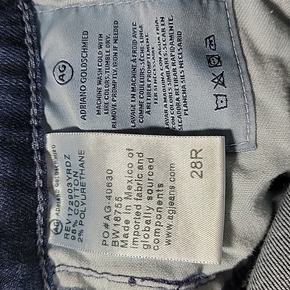 Adriano Goldschmied Size 28R The Mila Super High Rise Skinny Med-Dark Wash Jeans - Picture 13 of 14